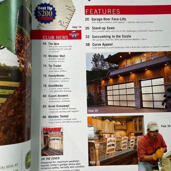 Handyman Woodworking Magazine Vol 14 Issue 76 No 3 May June 2006 u Garage Door M - Picture 5 of 9